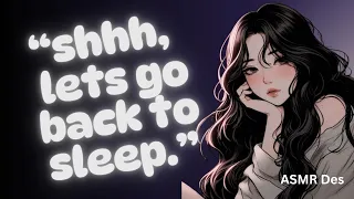 asmr girlfriend cuddles you back to sleep heartbeat whispering f4a
