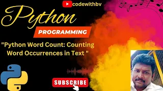 Python Word Count Counting Word Occurrences in Text codewithbv