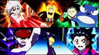 shu vs daigo vs ken vs wakiya vs valt vs rantaro beyblade ultimate burst s3 ep 12