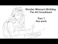 Drawing Wonder Woman Fan Art