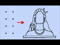Adiyogi Lord shiva drawing from 2 4 dots easy Lord Mahadev drawing Lord bholenath drawing