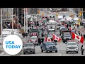 Truckers protest vaccine mandates block US-Canada bridge USA TODAY
