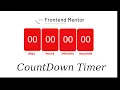 launch countdown timer Frontend Mentor Challenge