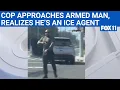 Lagu ICE agent pulls gun on woman in Santa Ana | FOX 11 LA