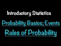 Introductory Statistics Probability Basics Events Rules of Probability 4 1-4 3