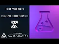 Remove Sub-String Text Modifiers