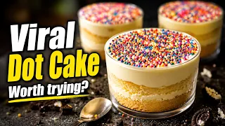 Trying Viral Dot Cake at Home😱 CHEAPER and EASY recipe at Home 