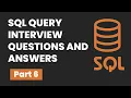 Part 6 SQL Query Interview Questions Answers SET Operators Date Time