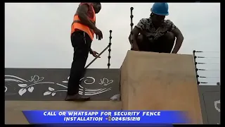 MEGAtech ENGINEERING inside OYARIFA GH - FLAG installing 6 Lines Electric Fence