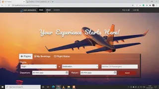 Airline Booking Management Website HTML CSS BOOTSTRAP JAVASCRIPT PHP