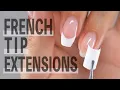 French Half Tip Nail Extensions French Manicure Tutorial ASKA NAILS