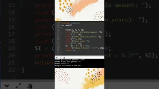 C program to calculate simple interest C programming C tutorials