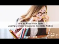 New York State Unemployment Insurance Tax Rate Notice Explainer