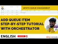 UiPath Add Queue ItemStep-by-Step Tutorial with Orchestrator English Yellowgreys