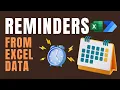 Automatic reminders from Excel data - Power Automate