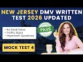 NJ DMV Written Test 2026 - Mock Test 4 50 Real Questions from NJ Driver s Manual