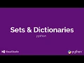 Python Tutorial for Beginners Sets and Dictionaries in python