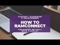 Composing an email with survey in RamConnect