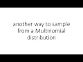 another way to sample from a Multinomial distribution in PyTorch