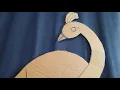 Beautiful peacock making must watch best cardboard craft ideas