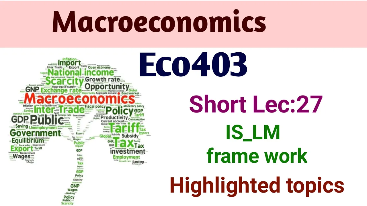 Eco403 short lecture# 27 | Eco403 lesson# 27 | Eco403 best short lectures | Macroeconomics |