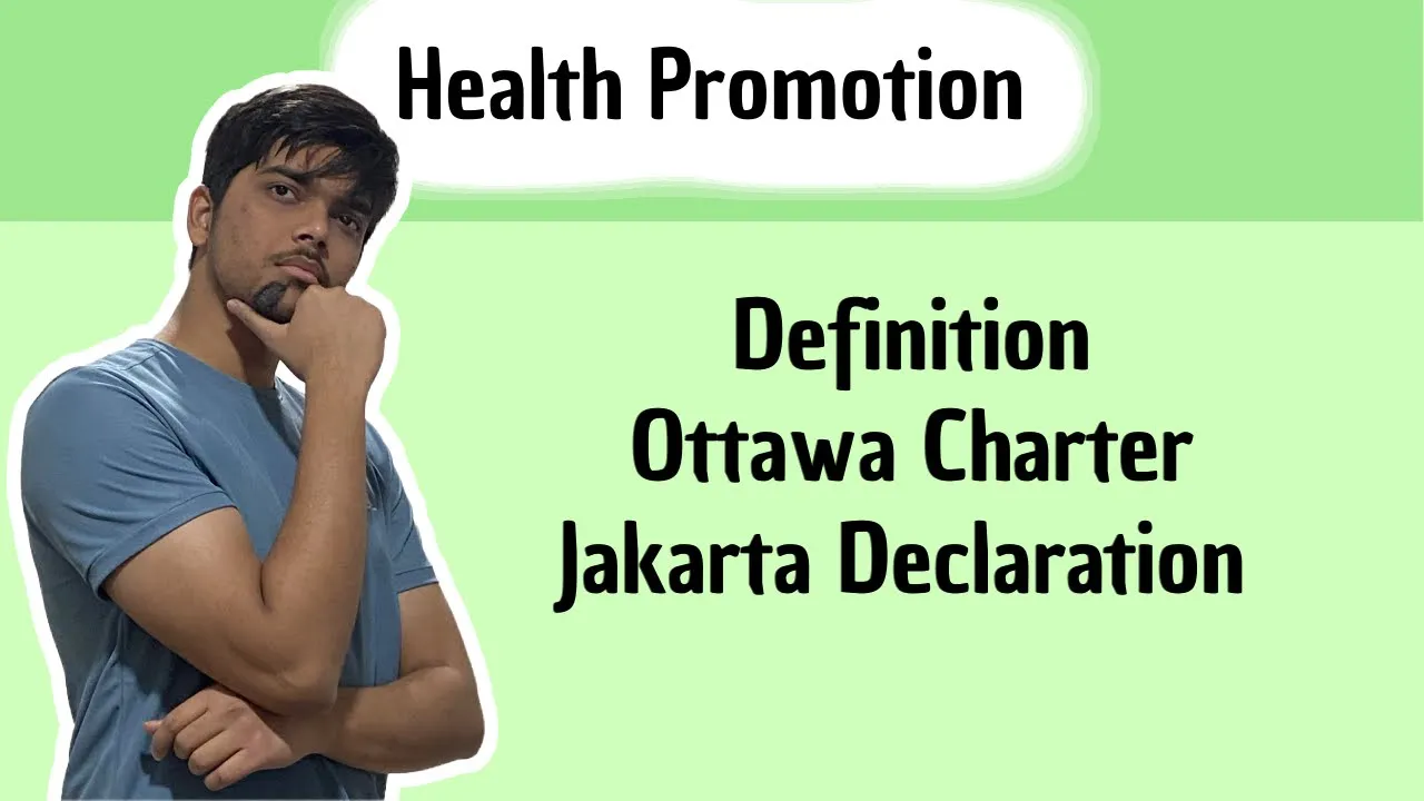 Health Promotion - Definition | Ottawa Charter | Jakarta Declaration | Health Determinants #psm