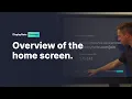 Overview of the Montage home screen - DisplayNote Montage