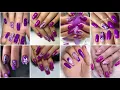 Beautiful Purple Nail Art Design ideas Trending Nail Designs Purple Nail Colour Ideas