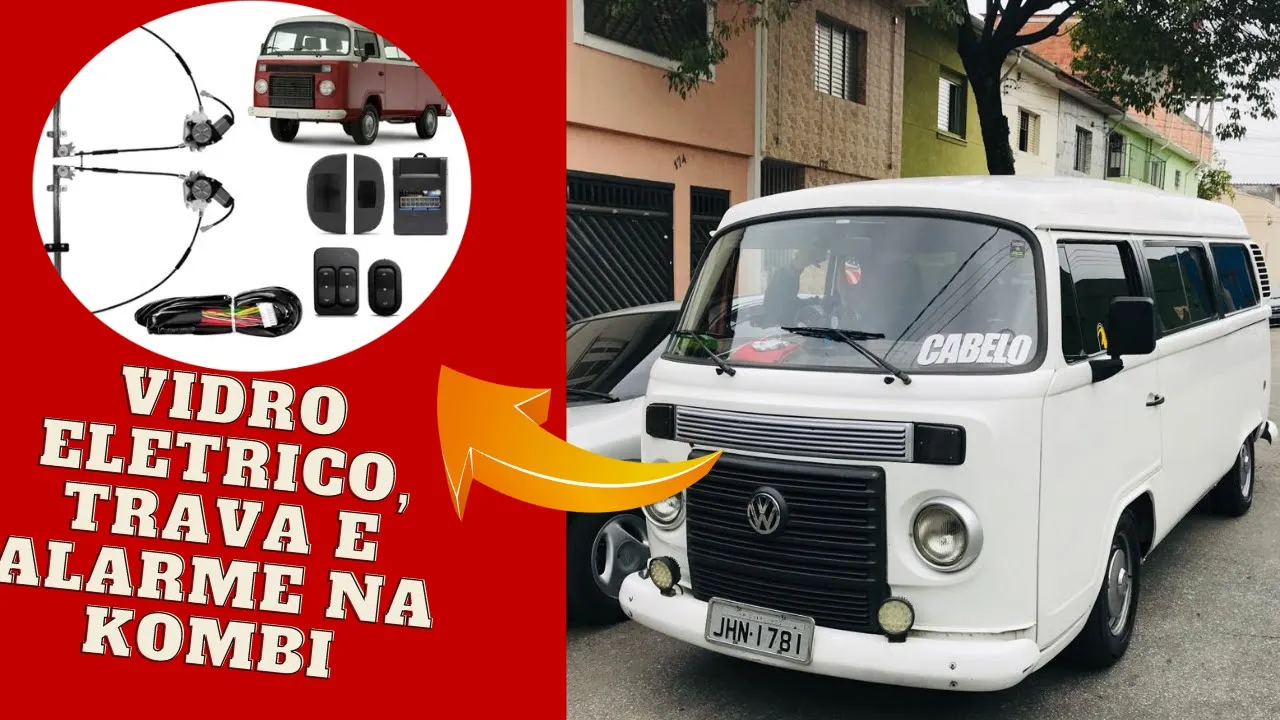 COMPREI UM KIT DE VIDRO ELETRICA, TRAVA E ALARME PARA A KOMBI l PARTE 1