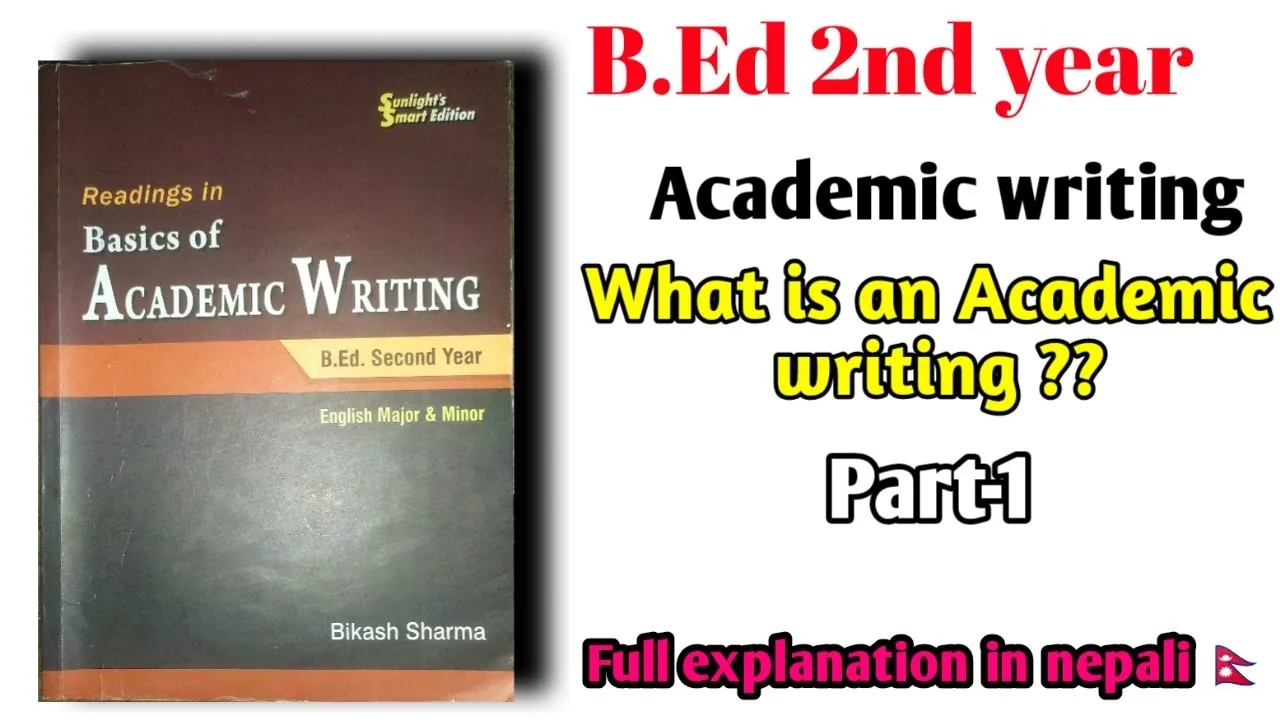 What is Academic writing |b.ed 2nd year | #2ndyear #majorenglish #education