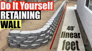 Build Your Own Retaining Wall in Just 2 Days DIY Project Guide