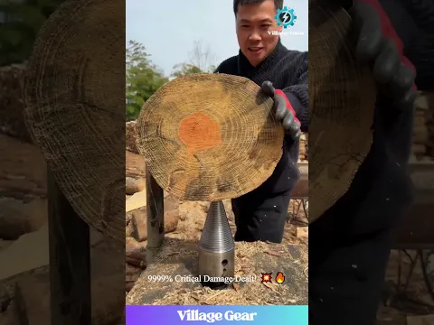 This Wood Splitter Unlocked the "1-Hit Kill" Cheat Code! 🎮🔥 Real-Life Minecraft is Wild! #funny