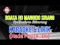 Lagu LASIDOS TRIO BOASA HO MANGIDO SIRANG Cipt,Bunthora Situmorang, KARAOKE \u0026 LIRIK (NADA PRIA/A=DO