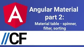 Angular Material part 2 Material table - spinner filter sorting