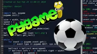 Bouncing a ball - pygame Tutorial
