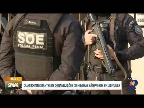 Operação em Joinville prende quatro pessoas e apreende drogas e armas