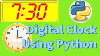 Digital Clock using Python in Hindi tkinter GUI window