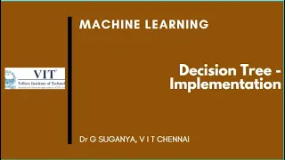 Decision Tree Implementation Machine Learning