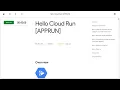 Hello Cloud Run APPRUN