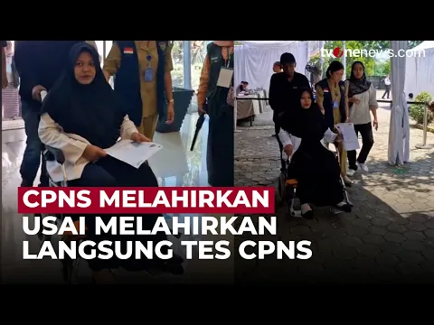 Respek! Usai Melahirkan Perempuan Ini Langsung Ikut Tes CPNS