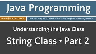 Learn Java Programming - String Class Part 2 Tutorial