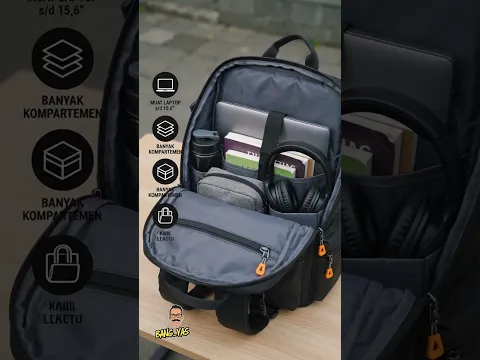 Tas Ransel Laptop Pria Waterproof Anti Air Jumbo Nilon Premium Backpack Kuliah Kerja Sekolah Travel