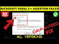 Microsoft visual C assertion failed vulcan fix