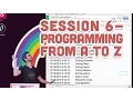 Live Stream Session 6 - Programming from A to Z