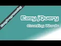 Easy jQuery - How to count words in a textarea 12