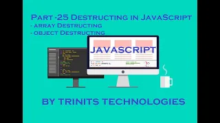 Part 29 JavaScript Tutorial Destructing in JavaScript Object Destructing Array Destructing