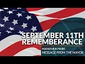 Village of Hanover Park September 11th Message from the Mayor