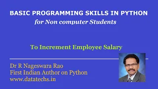 Free Python course - Python program to increment employee salary