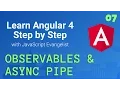 ASYNC pipe with Rxjs Observables Angular 2 Web Application