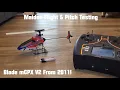 Blade mCPX in 2026 Maiden Flight Pitch Testing